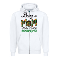 Being A Mom Makes My Life Complete For Dark Zipper Hoodie | Teevron