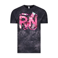 Cloud Black breast cancer rn registered nurse Vintage Tee - JahusDesignShop
