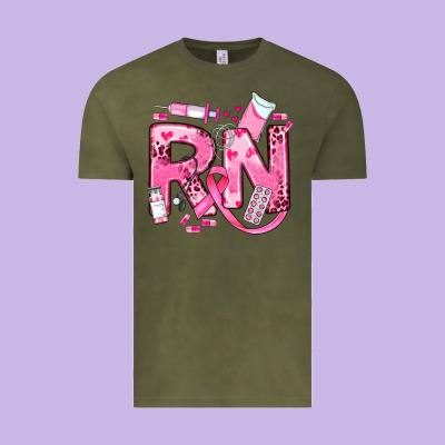 Breast Cancer Rn Registered Nurse Vintage Tee Designed By Jahusdesignshop