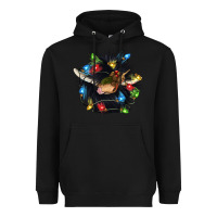 Black christmas black angus gnome Heavyweight Hoodie - CowGirlArtShop