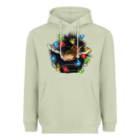 Matcha christmas black angus gnome Heavyweight Hoodie - CowGirlArtShop