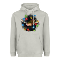 Moon Dust christmas black angus gnome Heavyweight Hoodie - CowGirlArtShop