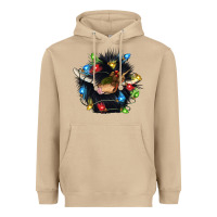 Mushroom christmas black angus gnome Heavyweight Hoodie - CowGirlArtShop