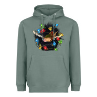 Sage christmas black angus gnome Heavyweight Hoodie - CowGirlArtShop