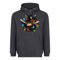 Smoke christmas black angus gnome Heavyweight Hoodie - CowGirlArtShop