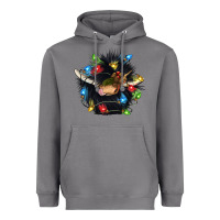 Storm christmas black angus gnome Heavyweight Hoodie - CowGirlArtShop