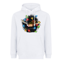White christmas black angus gnome Heavyweight Hoodie - CowGirlArtShop
