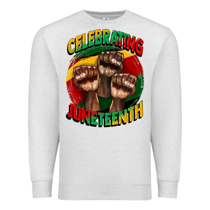 Im Celebrating Juneteenth  (1) Premium Sweatshirt by CowGirlArtShop | Teevron