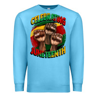 Ocean Blue im celebrating juneteenth  (1) Premium Sweatshirt - CowGirlArtShop