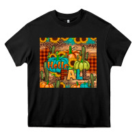 Black hello fall pumpkin Heavy Core Tee - JahusDesignShop