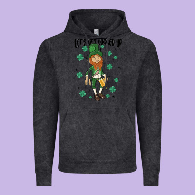 Let's Get Lucked Up Vintage Hoodie Designed By Maliassmallbusiness