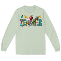 Matcha Easter Teacher Long Sleeve Tee - NancyCooperArtShop
