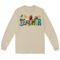 Mushroom Easter Teacher Long Sleeve Tee - NancyCooperArtShop
