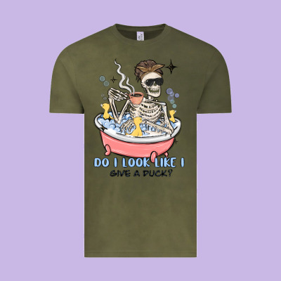 Do I Look Like I Give A Duck Vintage Tee Designed By Maliassmallbusiness