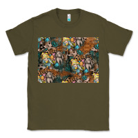 Army Green easter pattern Classic Tee - CowhideDigitalArt