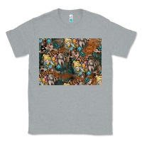 Heather Grey easter pattern Classic Tee - CowhideDigitalArt
