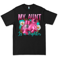 Black Breast Cancer My Aunt İs A Fighter Premium Tee - Artiststas