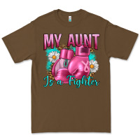 Cacao Breast Cancer My Aunt İs A Fighter Premium Tee - Artiststas