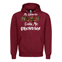 Burgundy My Favorite Nurse Calls Me Grandma Zipper Hoodie - Bettercallsaul