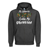 Charcoal Heather My Favorite Nurse Calls Me Grandma Zipper Hoodie - Bettercallsaul
