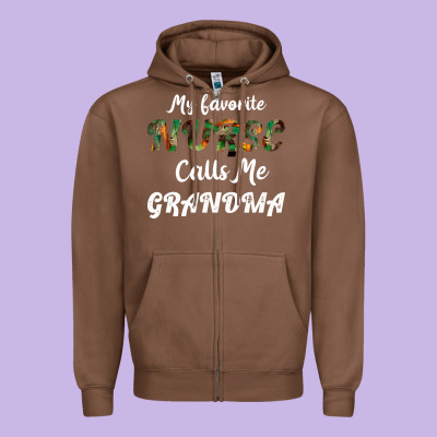 My Favorite Nurse Calls Me Grandma Zipper Hoodie Designed By Bettercallsaul