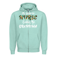 Seafoam My Favorite Nurse Calls Me Grandma Zipper Hoodie - Bettercallsaul