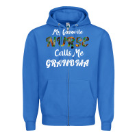 True Royal My Favorite Nurse Calls Me Grandma Zipper Hoodie - Bettercallsaul