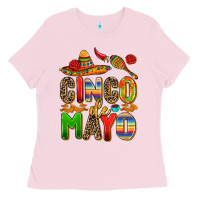 Bubblegum Pink cinco de mayo Ladies Tee - AdoDesignShop