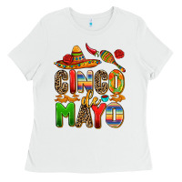 White cinco de mayo Ladies Tee - AdoDesignShop