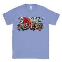 Colony Blue love like jesus roses Classic Tee - NancyCooperArtShop