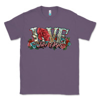 Lavender love like jesus roses Classic Tee - NancyCooperArtShop