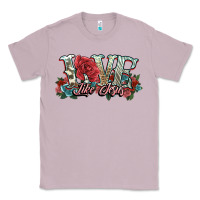 Lilac love like jesus roses Classic Tee - NancyCooperArtShop