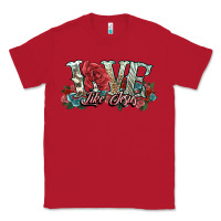 Red love like jesus roses Classic Tee - NancyCooperArtShop