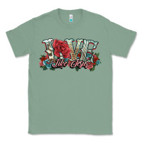 Sage love like jesus roses Classic Tee - NancyCooperArtShop