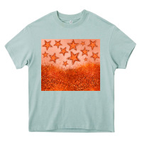 Arona orange glitter star Heavy Core Tee - JahusDesignShop