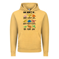 God Says I Am Dinosaurs Handsome Vintage Hoodie | Teevron
