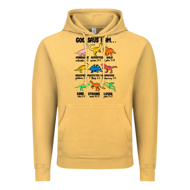 God Says I Am Dinosaurs Handsome Vintage Hoodie by MaliasSmallBusiness | Teevron