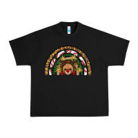 Black reindeer rainbow christmas Urban Heavy Tee - AdoDesignShop