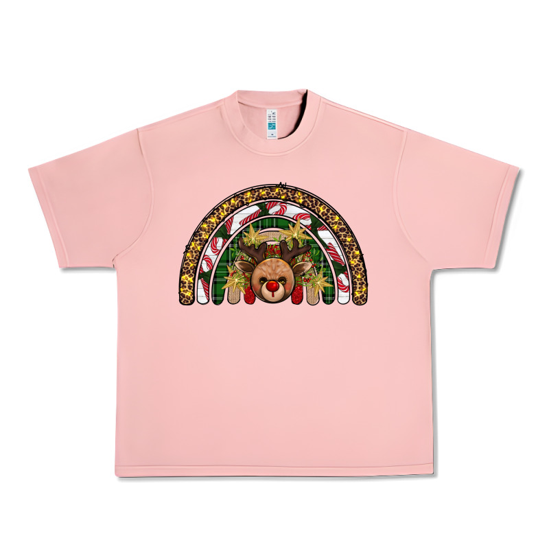 Reindeer Rainbow Christmas Urban Heavy Tee by AdoDesignShop | Teevron