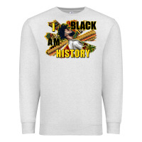 Oatmeal Heather i am black history Premium Sweatshirt - CowGirlArtShop