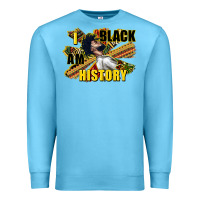 Ocean Blue i am black history Premium Sweatshirt - CowGirlArtShop