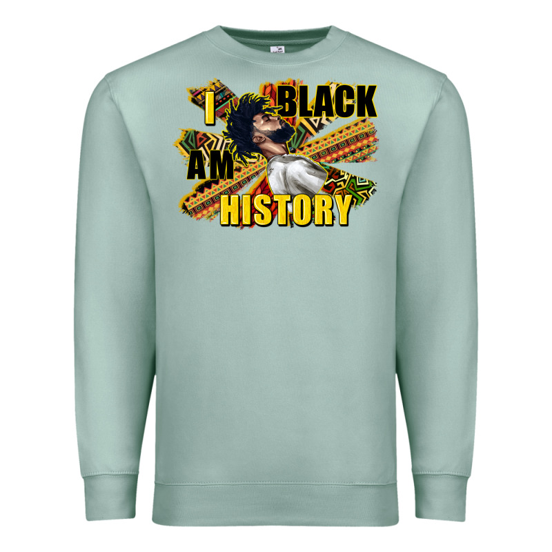 I Am Black History Premium Sweatshirt by CowGirlArtShop | Teevron
