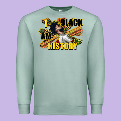 I Am Black History Premium Sweatshirt Designed By Cowgirlartshop