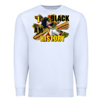 White i am black history Premium Sweatshirt - CowGirlArtShop
