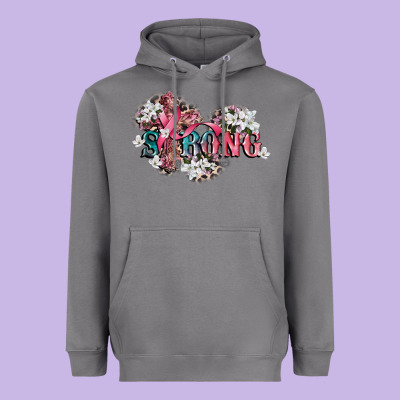 Strong Cancer Awareness Heavyweight Hoodie Designed By Cowgirlartshop