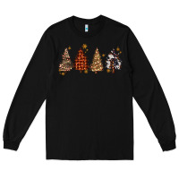 Black howdy christmas trees Long Sleeve Tee - MaliasSmallBusiness