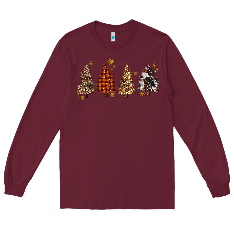 Howdy Christmas Trees Long Sleeve Tee by MaliasSmallBusiness | Teevron