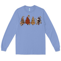 Colony Blue howdy christmas trees Long Sleeve Tee - MaliasSmallBusiness