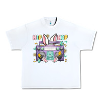 White hip hop easter Urban Heavy Tee - MaliasSmallBusiness
