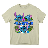 Mossy preview flower stitch 4 th grade Heavy Core Tee - AdoDesignShop